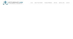 Desktop Screenshot of keithbradylaw.com