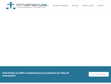 Tablet Screenshot of keithbradylaw.com